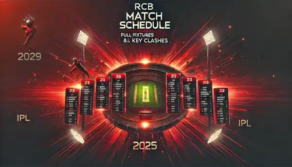 RCB Match Schedule 2025