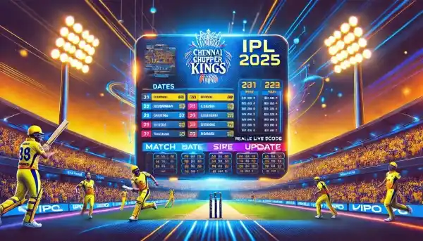 Chennai Super Kings' Match Schedule