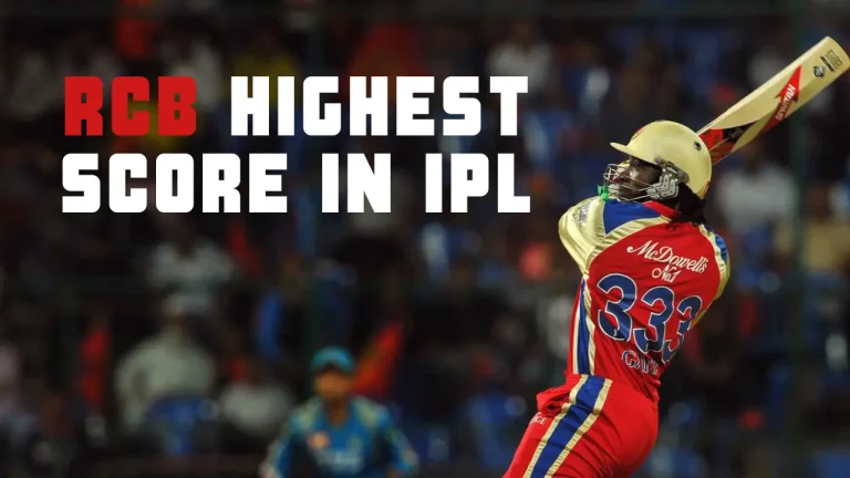 TOP 5 RCB HIGHEST SCORES IN IPL