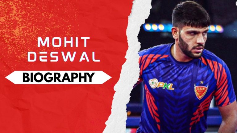 Mohit Deshwal Biography: Early and Family Life, Domestic Career, PKL Achievements, Social Media and Many More