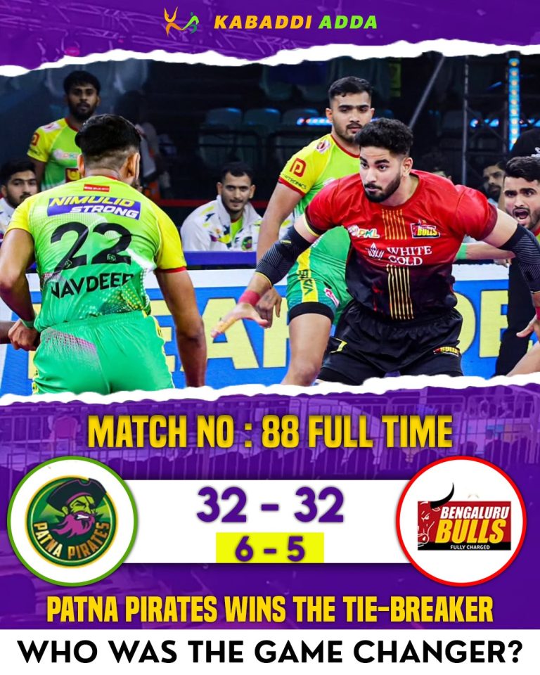 PKL 12 Live Updates: Patna Pirates win in nail bitter against Bengaluru; U Mumba one sided win against Telugu; Haryana Too good against Up Yoddhas