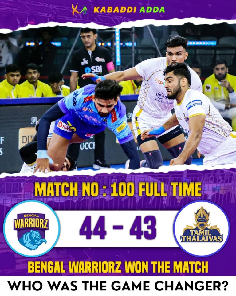 PKL 12: Tamil Lost despite Arjun’s Brilliance; U Mumba stay ahead of curve against Jaipur Pink Panthers