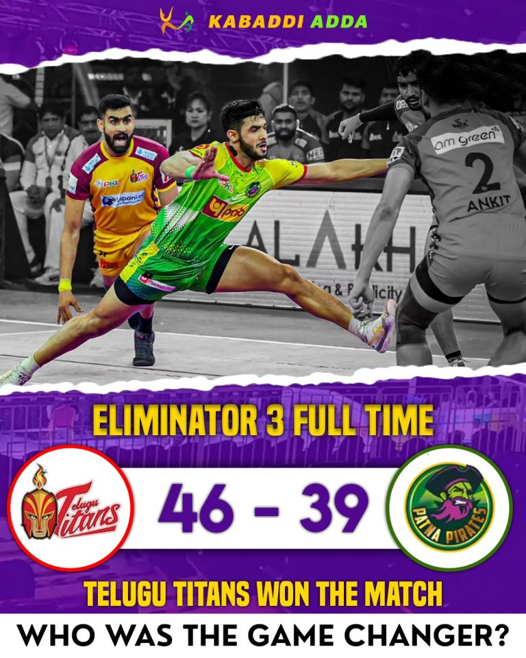 PKL 12 Qualifier 2: Telugu Titans Beat Patna Pirates to Play Puneri Paltans
