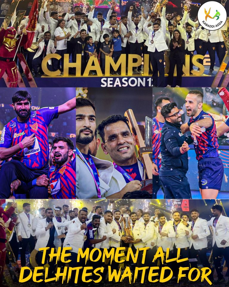 PKL 12: Dabang Delhi KC Wins Pro Kabaddi League Season 12 Title by Beating Puneri Paltans in Delhi