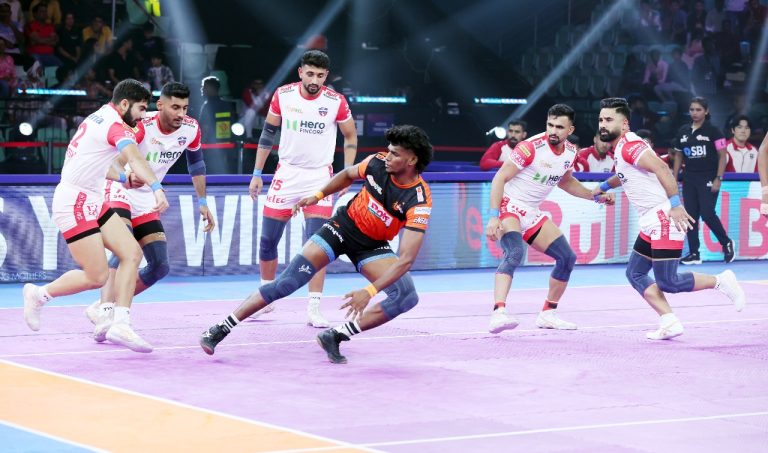 Guman Singh stars as UP Yoddhas Crush U Mumba 40-24 to end losing streak