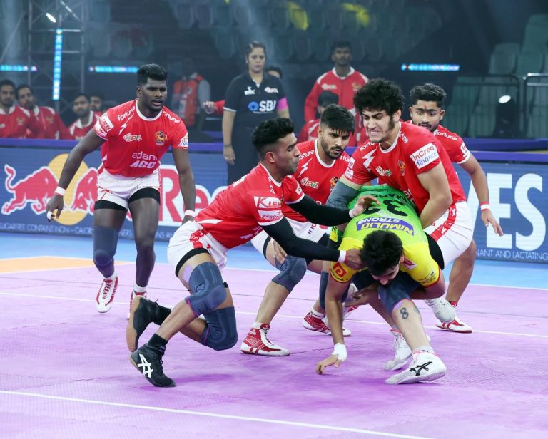 Gujarat Giants Secure 40-32 Win Over Patna Pirates in Thrilling Match